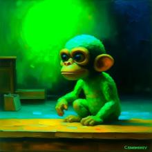 Чебурашка в стиле Куинджи по версии Sber Gigachat